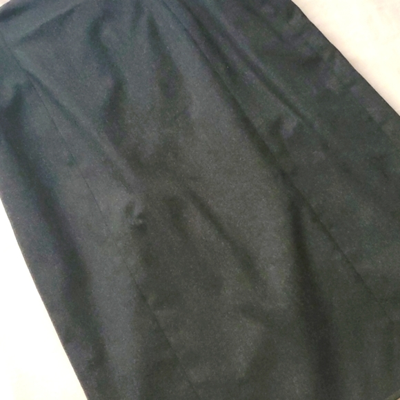 Anne Klein charcoal wool pencil skirt sz 10 [876] - Picture 2 of 6